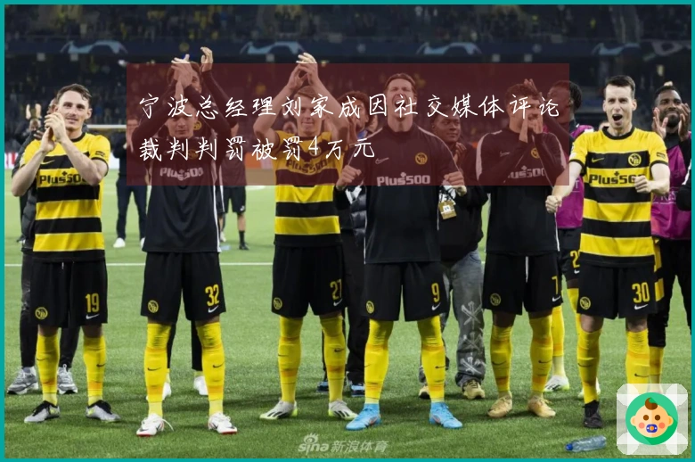 宁波总经理刘家成因社交媒体评论裁判判罚被罚4万元